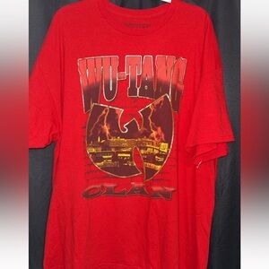 Wutang hip hop rap Red Graphic T-Shirt xl